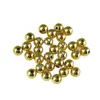 Cuentas de Color Conservante Chapadas en Oro de 18 Quilates, Cuentas Espaciadoras de Cobre, Cuentas Pequeñas Doradas, Lisas Sólidas Accesorios para Manualidades de Bisutería Hecha a Mano