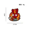 Broche Conejo Prisión Anime Animal Rojo Periférico Insignia de Metal Versátil Accesorio para Ropa Mochila Pin de Solapa Broche