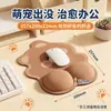 Apoio de pulso para mouse pad feito sob medida, suporte de pulso de esponja em formato de desenho animado, conjunto de mouse pad e apoio de pulso para teclado, designs personalizados disponíveis mediante solicitação