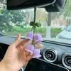 Pendente para Carro Mais Vendido da Amazon Cesta de Flores Tecida à Mão Decoração de Retrovisor de Carro Pingente Criativo para Carro