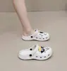 Tamancos Estudantis de EVA, Sapatos de Jardim, Sapatos Fechados Fofos com Desenho para Mulheres, Sapatos de Praia Respiráveis e Modernos para Uso Externo