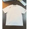 Camiseta deportiva de manga corta pesada, de corte recto y hombros caídos, bordada, deconstruida, de estilo americano de alta gama, transfronteriza, para hombre