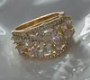 Anillo de textura hueca redonda de alta calidad con explosiones europeas y americanas transfronterizas, personalidad única, anillo versátil de moda de lujo.
