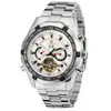 Reloj Mecánico Automático Parcial Tourbillon de Moda Casual con Esfera Grande para Hombre Forsining Fuxini