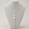 Nuevo collar europeo y americano largo con colgante de perlas accesorios cadena para suéter joyería de venta caliente al por mayor