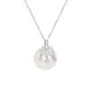 Colar S999 Prata Pura Fivela da Paz de Calcedônia para Mulheres, Corrente para Clavícula Fecho da Longevidade Estilo Chinês, Presente para Mãe ou Namorada