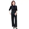 Nueva colección de otoño e invierno para mujeres de mediana edad y mayores: Elegante conjunto de dos piezas, con un top holgado de manga larga en tallas grandes, perfecto para el uso diario