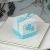 Nueva caja de dulces europea caja de dulces hueca de doble corazón caja de regalo para bebé de un año caja de durazno salida de fábrica