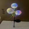 Luces Decorativas Solares para Jardín de Exterior Amazon Transfronterizas Luces de Diente de León Famosas de Internet Luces Solares de Luciérnaga