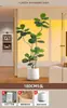 2026 Planta Verde Realista Higuera de Hoja de Violín Maceta de Piso Planta de Interior Grande Planta Biónica Adorno Decoración de Sala de Estar Flor Árbol Falso