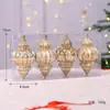 Bola Decorativa para Árvore de Natal Transfronteiriça, Bola Cônica de Diamante, Pingente de Natal, Pingente Decorativo para Árvore de Natal, Atacado em Caixa
