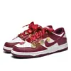 Zapatos de Boda AJ Putian Zapatos Xiuhe Este Año Pareja Novia Boda Tenis Rojos Dunk Zapatos de Mujer con Accesorios