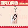 Grupo Ídolo de K-Pop Zhu Zhi Xin Zuo Hang Zhang Ze Yu Fan Merchandising Chaveiro de Acrílico Pingente de Emblema de Lata