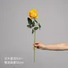 Rosa de terciopelo de tres cabezas, flores artificiales estilo INS, fabricante de decoraciones de alta gama para sala de estar, mesa de comedor, boda, flores artificiales al por mayor