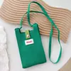 Bolsa Pequeña de Punto Color Sólido Estilo Ins Nicho 2026 Nueva Versión Coreana Bolso Cruzado Simple Mini para Viajes Diarios Teléfono y Billetera