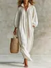 Vestido largo de punto cruzado europeo y americano para TikTok Amazon otoño/invierno, con media cremallera, cuello alto, corte holgado, mangas abullonadas, estilo vacacional