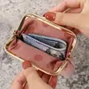 Nueva cartera moda mujer versión mini versátil monedero estudiante clip celebridad de internet bolsa para monedas monedero pequeño de gran capacidad