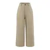 Calça pantalona feminina estilo europeu e americano, novo modelo do início do outono de 2026, calça casual drapeada estilo terno, corte reto solto e slim, calça comprida de cintura alta
