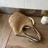 Bolso Tejido de Hombro de Gran Capacidad, Nuevo Bolso de Mano Casual Calado, Bolso Tejido para Mujer, Bolso de Playa Estilo Resort Costero