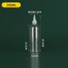 5 Botellas de Plástico Transparente de Grado Alimenticio de 10 ml, Botellas con Punta de Exprimidor, Botellas para Pigmentos y Condimentos, Botellas para Medicamentos, Botellas para Lociones, Botellas Redondas Pequeñas