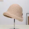 Nuevo Sombrero de Pescador de Moda Elegante y Versátil para Otoño e Invierno 2026 con Borde de Felpa, Moño y Decoración de Ranura Trasera