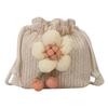 Mini Bolsa de Palha Pequena para Mulheres 2023 Nova Bolsa de Ombro Balde Fofa Estilo Japonês Ins Versátil Bolsa Transversal de Verão