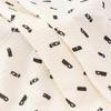 Crepé de Doble Capa con Estampado de Rayas Tela Crepé Servilleta para Saliva de Bebé Tela para Pijamas Romperelle