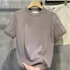 Suéter jacquard branco puro de manga curta para homens, camiseta base fina para primavera e outono, malha masculina da moda de meia-manga