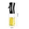 Botella de Spray de Aceite de Vidrio Transparente Portátil, Gadget de Cocina Tipo Prensa, Botella de Aceite de Vidrio, Atomizador de Aceite, Artículo Doméstico Popular de Venta Transfronteriza