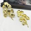Ginkgo Folha Hairpin Acessórios Passo Shake Folhas Material Artesanal diy Jóias Folha Flor Pedaço Hairpin Acessórios