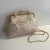 Verão 2026 Nova Moda Simples Versátil Alto Valor Estiloso Nicho Bolsa de Ombro Cruzada de Mão Estilo Chinês Bolsa Pequena
