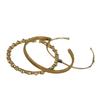 Otoño e Invierno Superposición Oro Azul Blanco Piedra Patrón Vertical Ala Ancha Delgada Media Pulsera Retro Simple Atmosférica Pulsera de Alta Gama para Mujer