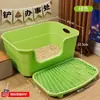 Bandeja Sanitaria para Gatos Extra Grande Engrosada, Semicerrada, Anti-Salpicaduras, Estilo Abierto para Gato Maine Coon, Disponible para Dropshipping