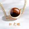 Cuentas de piedra de ojo de tigre en bruto, accesorios de joyería hechos a mano, material para pulseras, cuentas individuales de piedra de ojo de tigre.