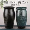 Maceta Artesanal de Cerámica Gruesa de Corte Alto para Suculentas, Tocón Viejo, Maceta para Suculentas Moradas, Maceta de Cerámica de Arena Morada con Muesca, Colgante de Jade Cerámico
