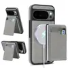 Compatível com Google Pixel 11ProXL Capa Magnética 2 em 1 para Celular 10/9A Slot para Cartão Carregamento Sem Fio Capa de Couro