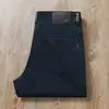 Estación Europea Moda de Verano Combinación Perfecta Algodón Sarga Anti-arrugas Sin Planchado Gama Alta Negocios Hombres Pantalones Vaqueros Rectos Casuales