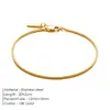 Pulseira Masculina Mais Vendida Transfronteiriça Aço Inoxidável Popular Europeu e Americano Charme Simples Corrente Quadrada Marca de Cauda 18K Pode Ser Gravada Venda por Atacado
