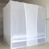 Mosquiteiro de Algodão Puro Novo Estilo Extra-Denso Fio Duplo, Mosquiteiro Tradicional Espessado Tipo Haste, Mosquiteiro com Amarrações para Beliche de Dormitório Estudantil