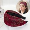 Diadema de moda transfronteriza de ala ancha con diente antideslizante para lavar la cara, horquilla cómoda y transpirable que cubre el cabello blanco, diadema, tocado, precio de fábrica