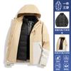 Jaqueta Masculina Estilo Luo Duo, Forro de Plumas Três em Um, À Prova de Vento e Impermeável, Roupa de Trabalho com Logo Personalizado para Mulheres