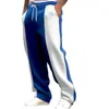 Site Independente Transfronteiriço Estilo Americano Masculino Casual Esportivo Caimento Solto Tecido Saudável Cintura com Cordão Corrida Secagem Rápida Color-Blocking Calça Longa