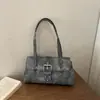 Bolso tote de moda con tachuelas transfronterizo para mujer, nuevo bolso vintage para el hombro 2026, bolso de mano de gran capacidad, bolso de hombro y cruzado
