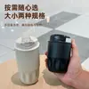 Caneca de café de aço inoxidável 316, estilo popular, design em forma de pétala, alta qualidade, copo de bebida de uso duplo, garrafa térmica de café octogonal