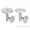 Clavos Publicitarios de Acero Inoxidable 304 Clavos Espejo Sólidos Tornillos para Fijación de Vidrio Tornillos de Mano Clavos Decorativos M5M Leidezhu