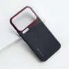 Adequado para capa de celular Xiaomi 18 Pro Max, leve, acabamento fosco, cobertura total, com adsorção magnética embutida e capa protetora de couro liso