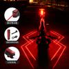 Luz Trasera de Bicicleta Láser de Línea Paralela Luz Láser Spider-Man Luz Trasera Láser Carga USB Luz de Advertencia para Ciclismo Nocturno