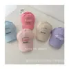 Gorra bordada con letra estilo coreano para niños, gorra simple versátil para el sol, gorra de béisbol con forma cóncava para niños y niñas