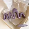 Pinza para el pelo con forma de corazón azul crema y diseño de ola para mujer, Pasador para la parte trasera de la cabeza, Pinza para el pelo linda, Accesorio de verano fresco para el pelo