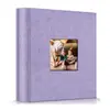 Álbum de Fotos con Ventana Cubierto de Tela 6 Pulgadas 100 Fotos 200 Fotos 300 Fotos 600 Fotos 1000 Fotos Fabricante de Álbumes de Fotos Venta al por Mayor